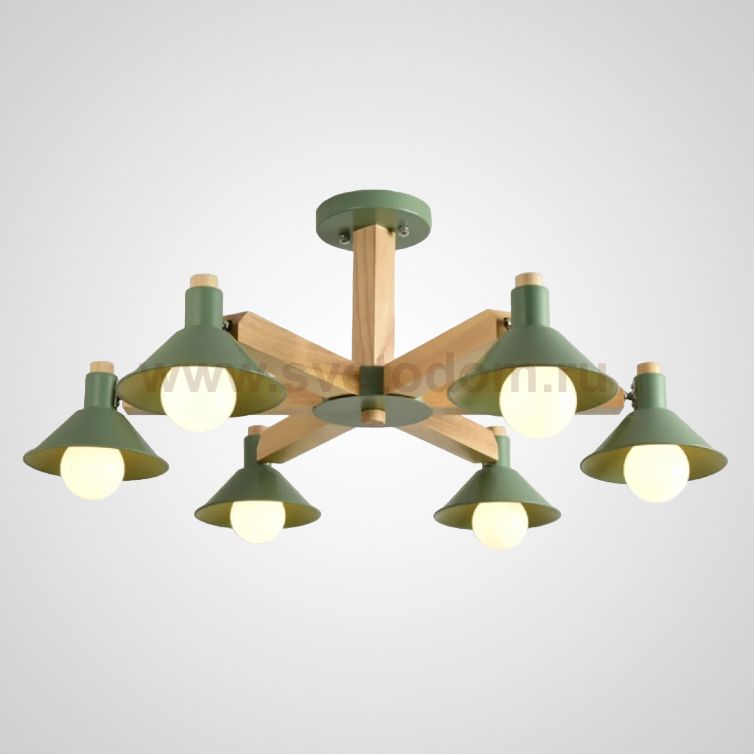 Люстра на штанге HORN B D84 Green ImperiumLoft 229036-26