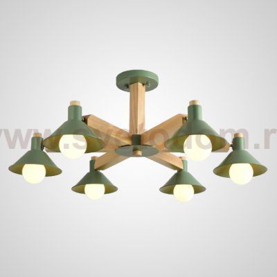 Люстра на штанге HORN B D84 Green ImperiumLoft 229036-26