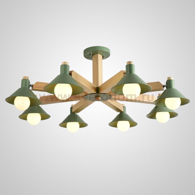 Люстра на штанге HORN B D94 Green ImperiumLoft 229037-26