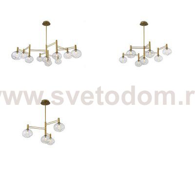 Подвесная люстра TEMPER L10 Gold ImperiumLoft 229051-26