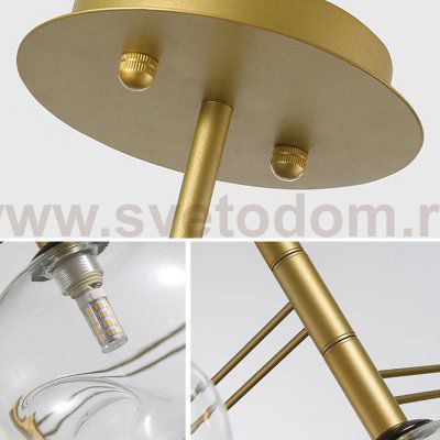 Подвесная люстра TEMPER L10 Gold ImperiumLoft 229051-26