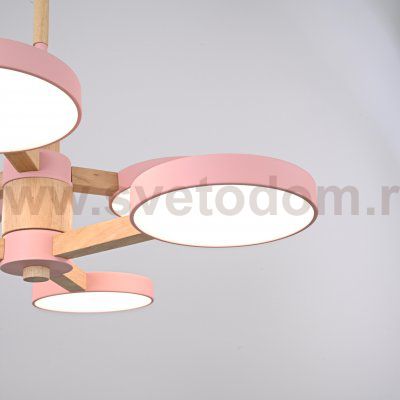 Подвесная люстра TURNA DBL L6 Pink ImperiumLoft 229081-26