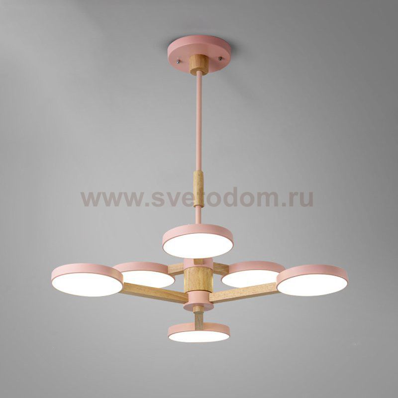 Подвесная люстра TURNA DBL L6 Pink ImperiumLoft 229081-26
