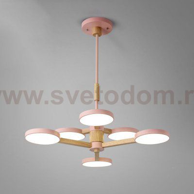Подвесная люстра TURNA DBL L6 Pink ImperiumLoft 229081-26