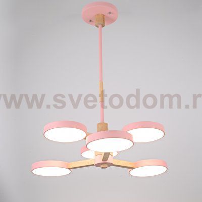 Подвесная люстра TURNA DBL L6 Pink ImperiumLoft 229081-26