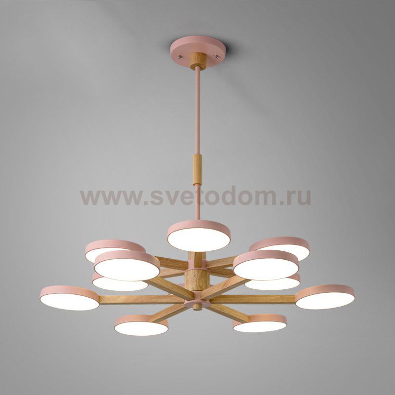 Подвесная люстра TURNA DBL L12 Pink ImperiumLoft 229083-26