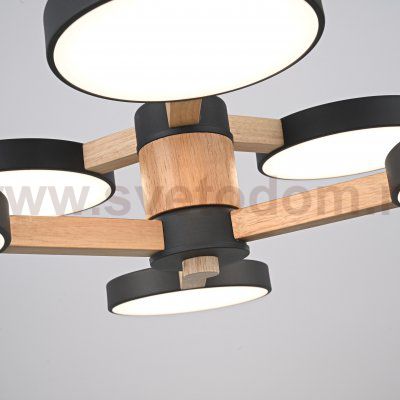 Подвесная люстра TURNA DBL L6 Black ImperiumLoft 229084-26