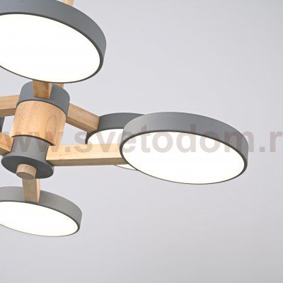 Подвесная люстра TURNA DBL L6 Gray ImperiumLoft 229087-26