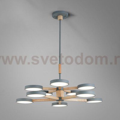 Подвесная люстра TURNA DBL L10 Gray ImperiumLoft 229088-26