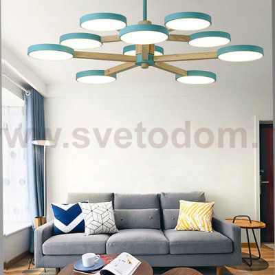 Подвесная люстра TURNA DBL L10 Gray ImperiumLoft 229088-26