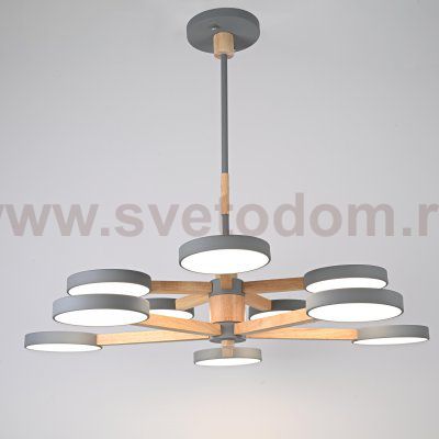 Подвесная люстра TURNA DBL L10 Gray ImperiumLoft 229088-26