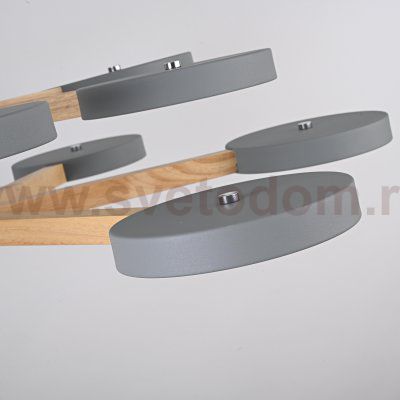Подвесная люстра TURNA DBL L12 Gray ImperiumLoft 229089-26