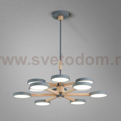 Подвесная люстра TURNA DBL L12 Gray ImperiumLoft 229089-26