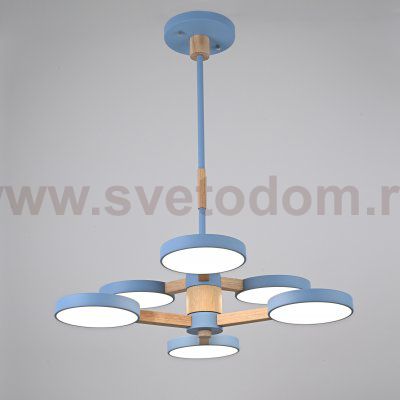 Подвесная люстра TURNA DBL L6 Blue ImperiumLoft 229090-26