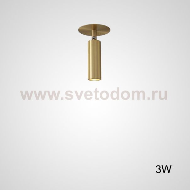 Встроенный потолочный точечный светильник LINO C H16 Brass 3W ImperiumLoft 229171-23