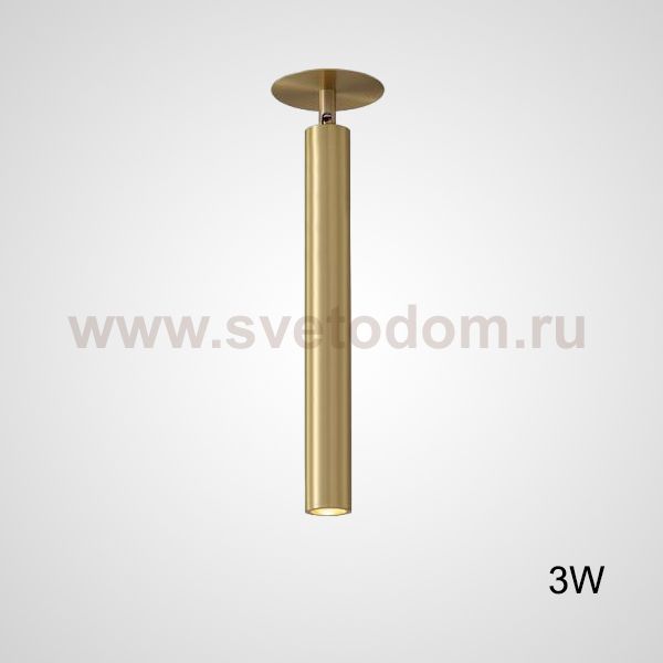 Встроенный потолочный точечный светильник LINO C H36 Brass 3W ImperiumLoft 229173-23