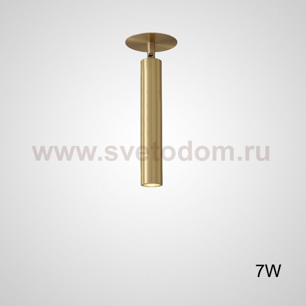 Встроенный потолочный точечный светильник LINO C H26 Brass 7W ImperiumLoft 229178-23