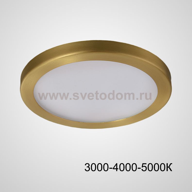 Точечный светодиодный светильник HEIN D10 Brass Трехцветный свет ImperiumLoft 229206-23