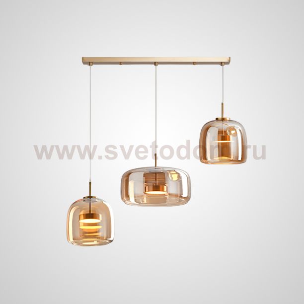 Подвесной светильник NALLE TRIO L80 Amber ImperiumLoft 229259-23