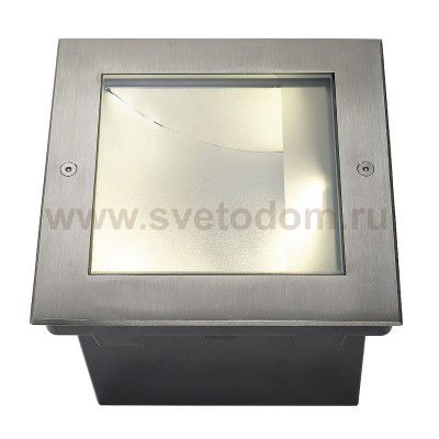 SLV 229383 DASAR LED SQUARE Bodeneinbau- leuchte, asymmetrisch, Edel- stahl 316, 34W, 3000K