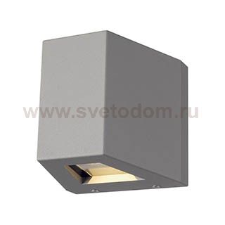 SLV 229664 OUT BEAM LED Wandleuchte, Beam up/Flood down, silbergrau