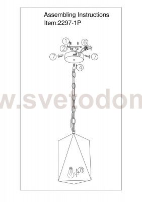 Люстра подвесная Favourite 2297-1P Ternary