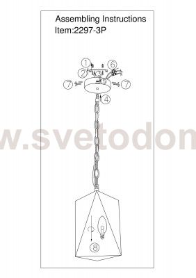 Люстра подвесная Favourite 2297-3P Ternary