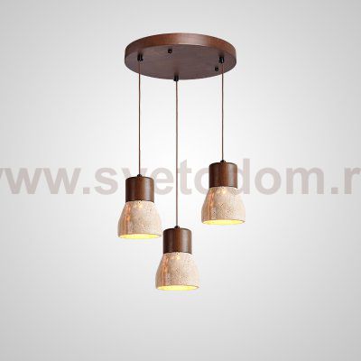 Подвесной светильник MELIUS TRIO A Dark brown Диск ImperiumLoft 229714-23