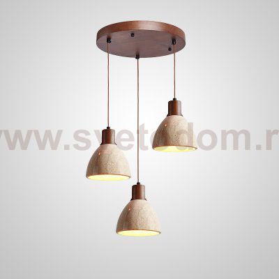 Подвесной светильник MELIUS TRIO B Dark brown Диск ImperiumLoft 229716-23