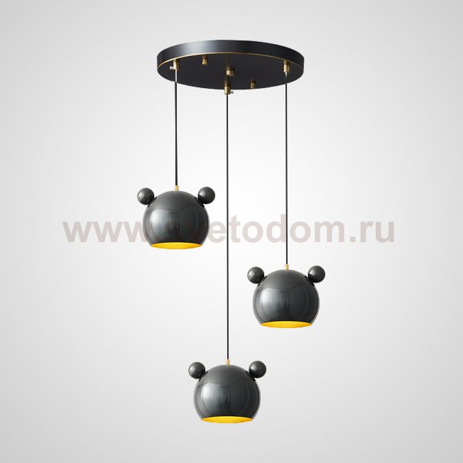 Подвесной светильник BEAR COMBO D25 Black ImperiumLoft 229765-23