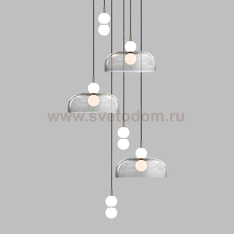 Подвесной светильник ROCCO COMBO B D140 6 подвесов ImperiumLoft 229793-23