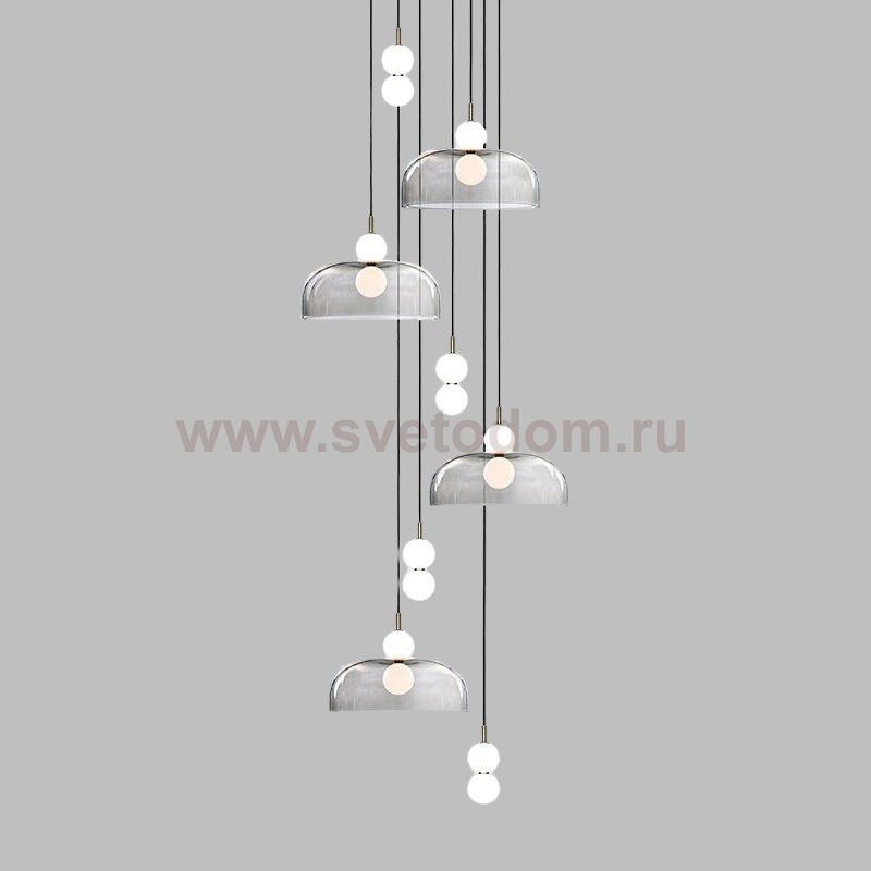 Подвесной светильник ROCCO COMBO B 8 подвесов ImperiumLoft 229794-23