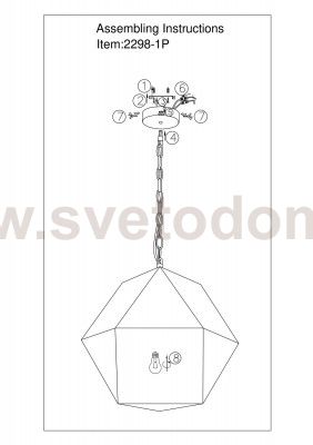 Люстра подвесная Favourite 2298-1P Mattis