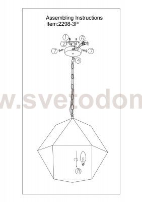 Люстра подвесная Favourite 2298-3P Mattis