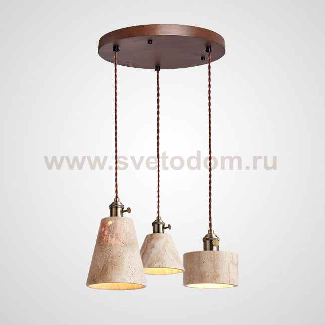 Подвесной светильник MODESTUS COMBO D30 Dark brown ImperiumLoft 229818-23
