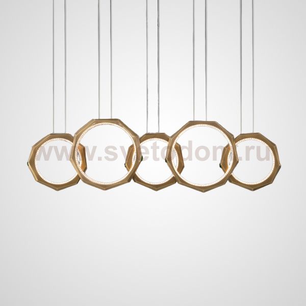 Подвесной светильник NILSIGNE COMBO L123 Brass ImperiumLoft 229866-23