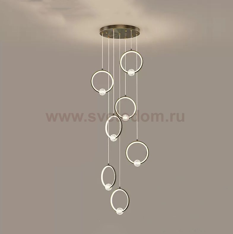 Подвесной светильник LUANA MORE L7 Black ImperiumLoft 229873-23