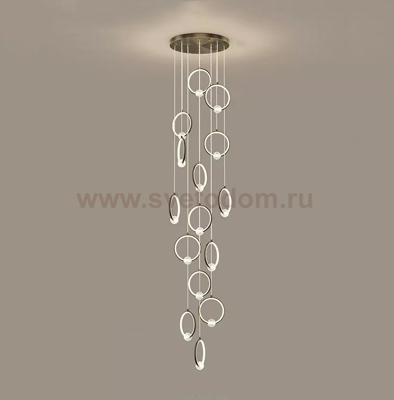 Подвесной светильник LUANA MORE L15 Black ImperiumLoft 229875-23