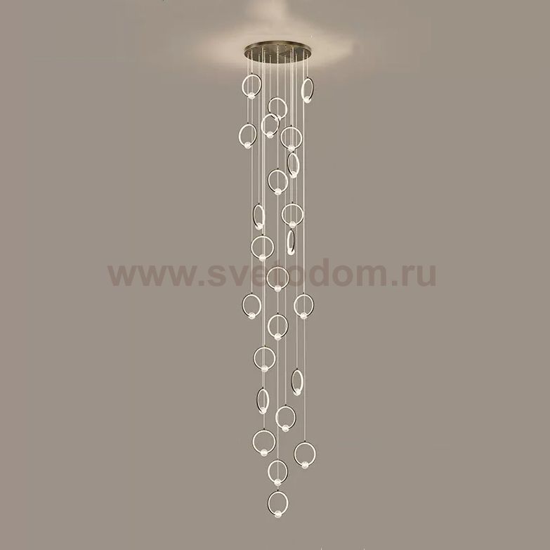 Подвесной светильник LUANA MORE L24 Black ImperiumLoft 229877-23