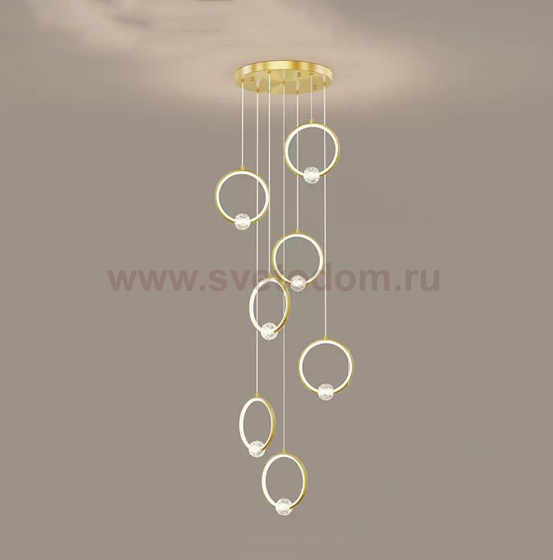 Подвесной светильник LUANA MORE L7 Brass ImperiumLoft 229878-23
