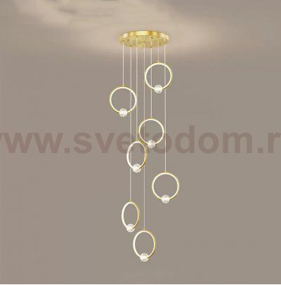 Подвесной светильник LUANA MORE L7 Brass ImperiumLoft 229878-23