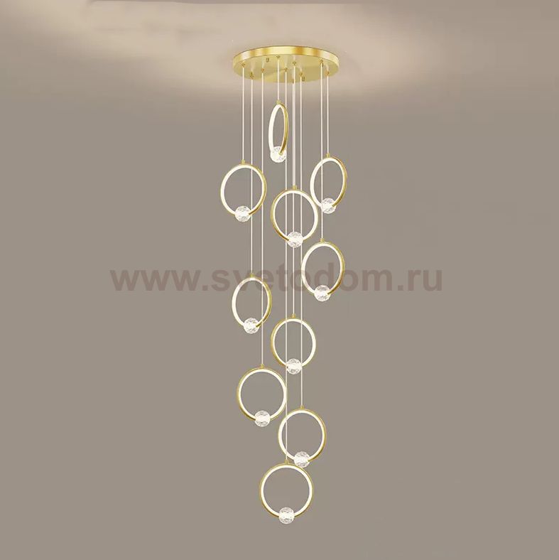 Подвесной светильник LUANA MORE L10 Brass ImperiumLoft 229879-23