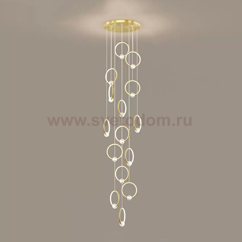 Подвесной светильник LUANA MORE L15 Brass ImperiumLoft 229880-23