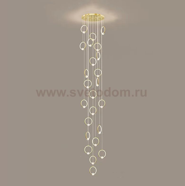 Подвесной светильник LUANA MORE L24 Brass ImperiumLoft 229882-23