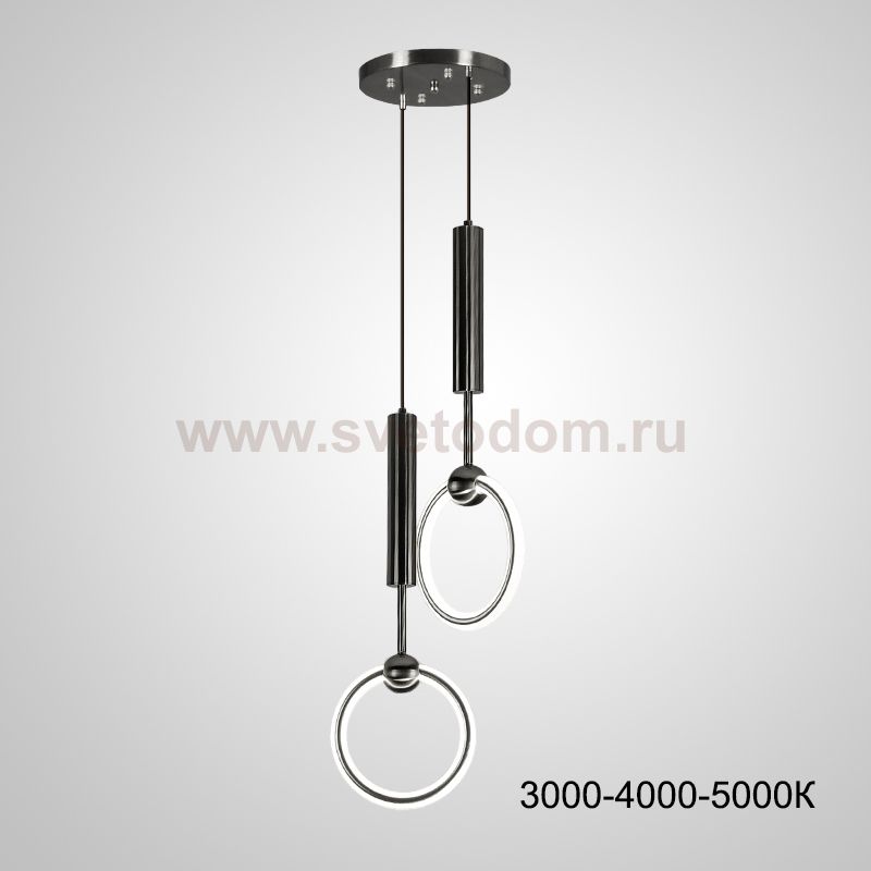 Подвесной светильник RING DUO A Black Трехцветный свет ImperiumLoft 229888-23