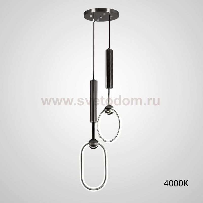 Подвесной светильник RING DUO B Black 4000К ImperiumLoft 229891-23