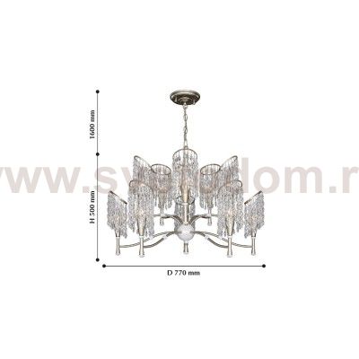 Люстра подвесная Favourite 2299-10P Ladora