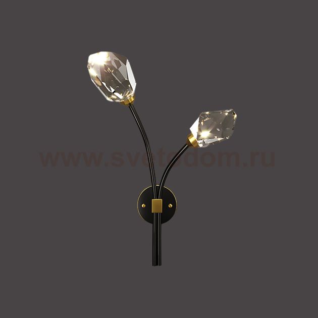 Настенный светильник CRISTEL C WALL L38 Right Black ImperiumLoft 229952-23