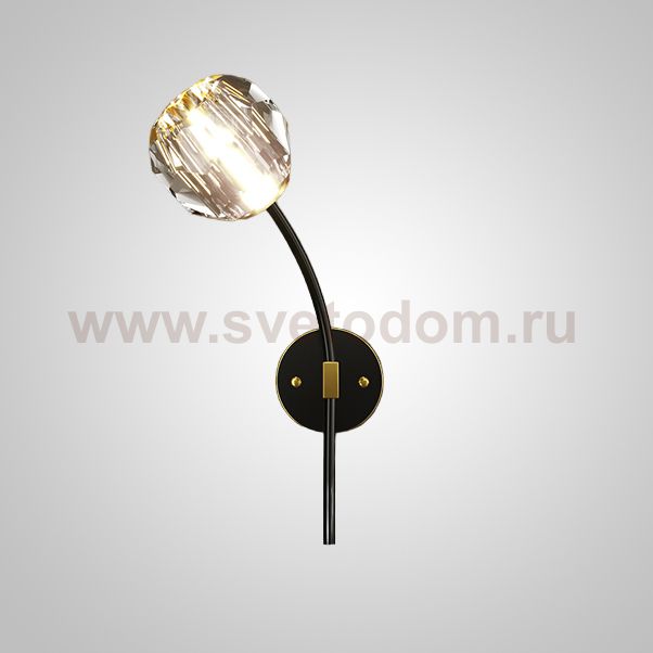 Настенный светильник RH E WALL L1 Left Black ImperiumLoft 230068-23