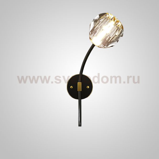 Настенный светильник RH E WALL L1 Right Black ImperiumLoft 230069-23